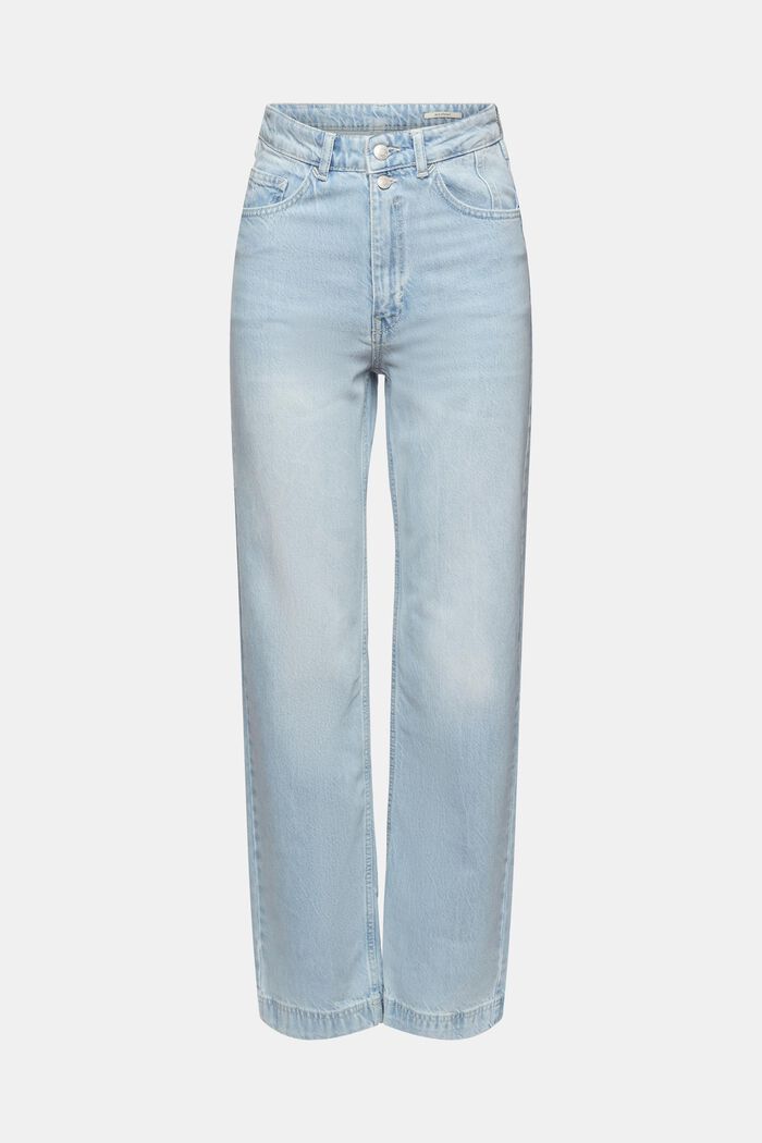 Straight Leg Jeans, BLUE BLEACHED, detail image number 7