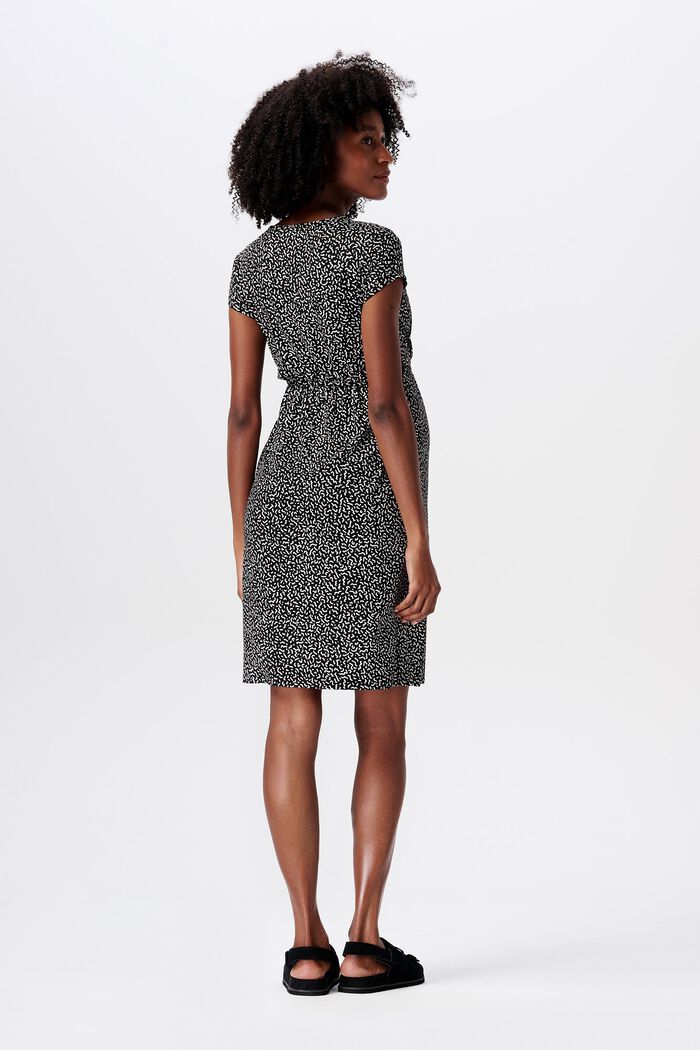 MATERNITY Kleid mit Stillfunktion und Print, DEEP BLACK, detail image number 3
