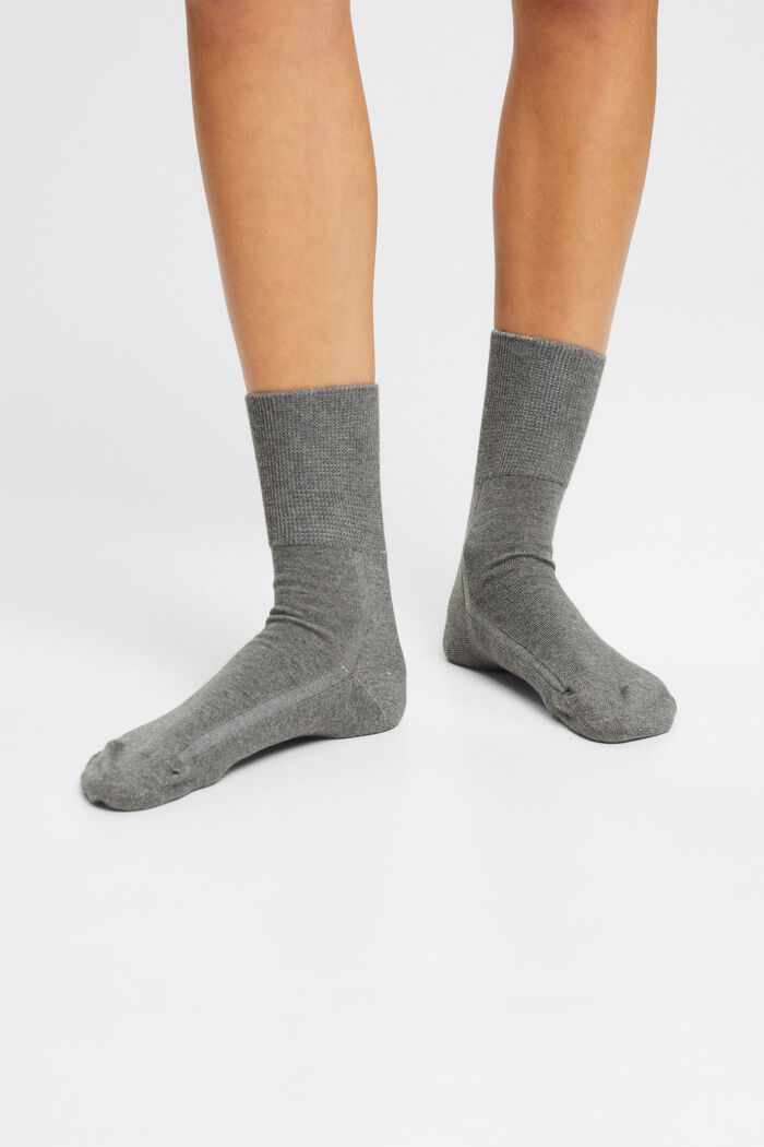 2er-Pack Socken mit breitem Bündchen, BEIGE/GREY, detail image number 2