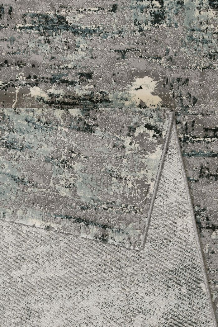 Kurzflor-Teppich mit Melange-Effekt, GREY, detail image number 2