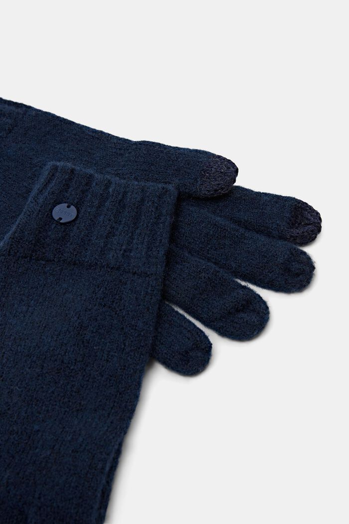 Rippstrick-Handschuhe, NAVY, detail image number 1