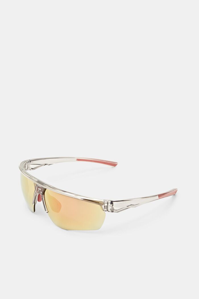 Sportive Unisex-Sonnenbrille mit Verspiegelung, GREY, detail image number 0