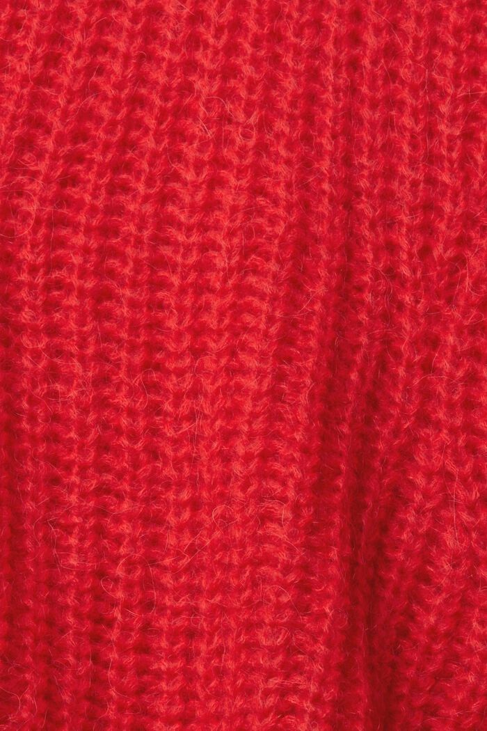 Grobstrickpullover mit Alpaka, RED, detail image number 1