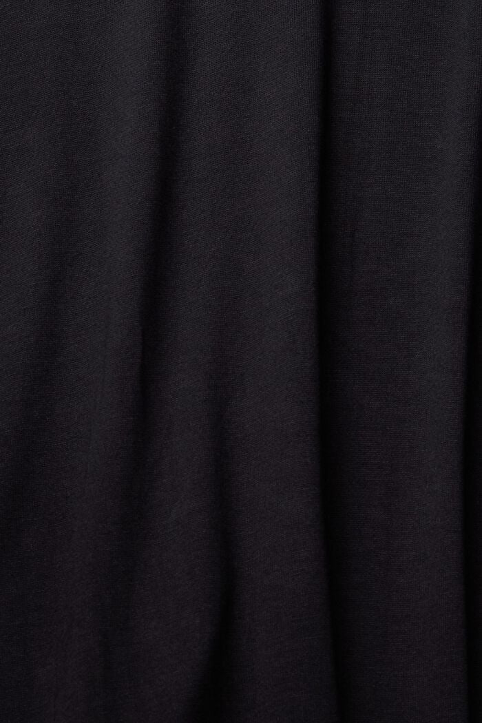 Langarmshirt mit Knöpfen, LENZING™ ECOVERO™, BLACK, detail image number 1