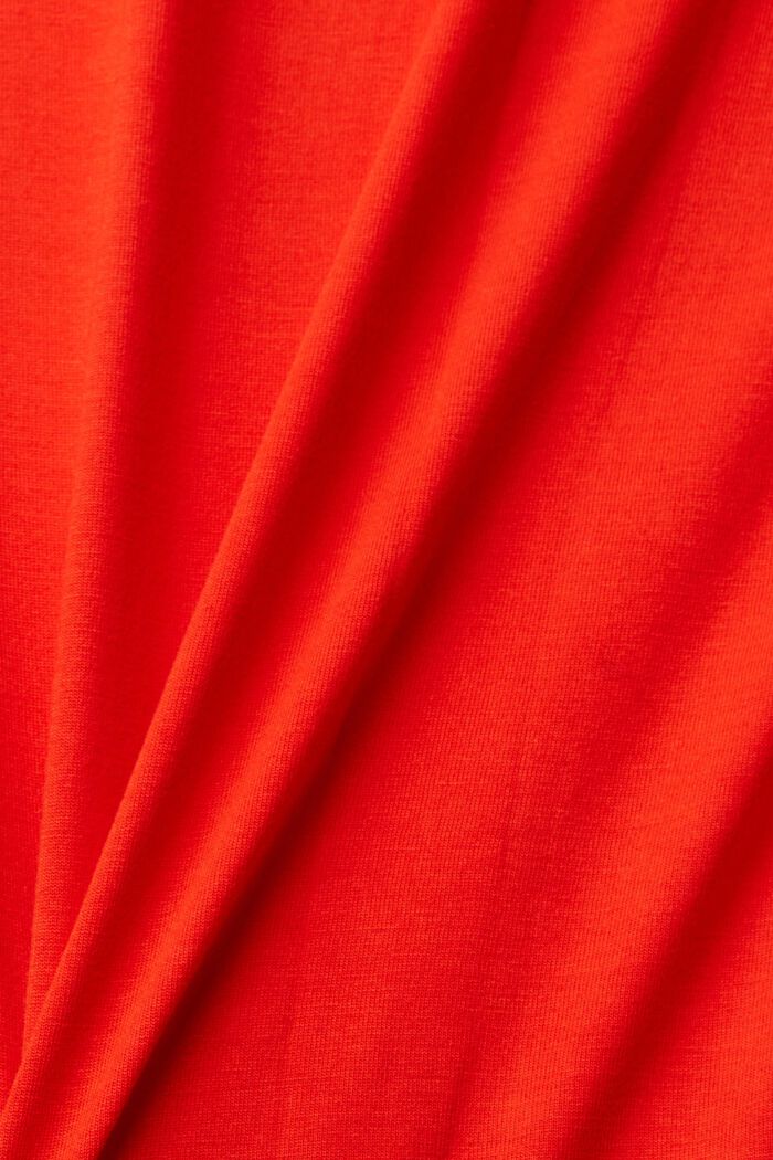 Print-T-Shirt, LENZING™ ECOVERO™, RED, detail image number 6