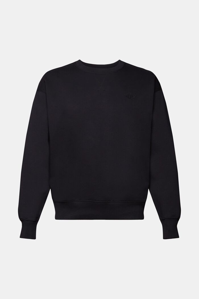 Sweatshirt mit Logostickerei, BLACK, detail image number 5