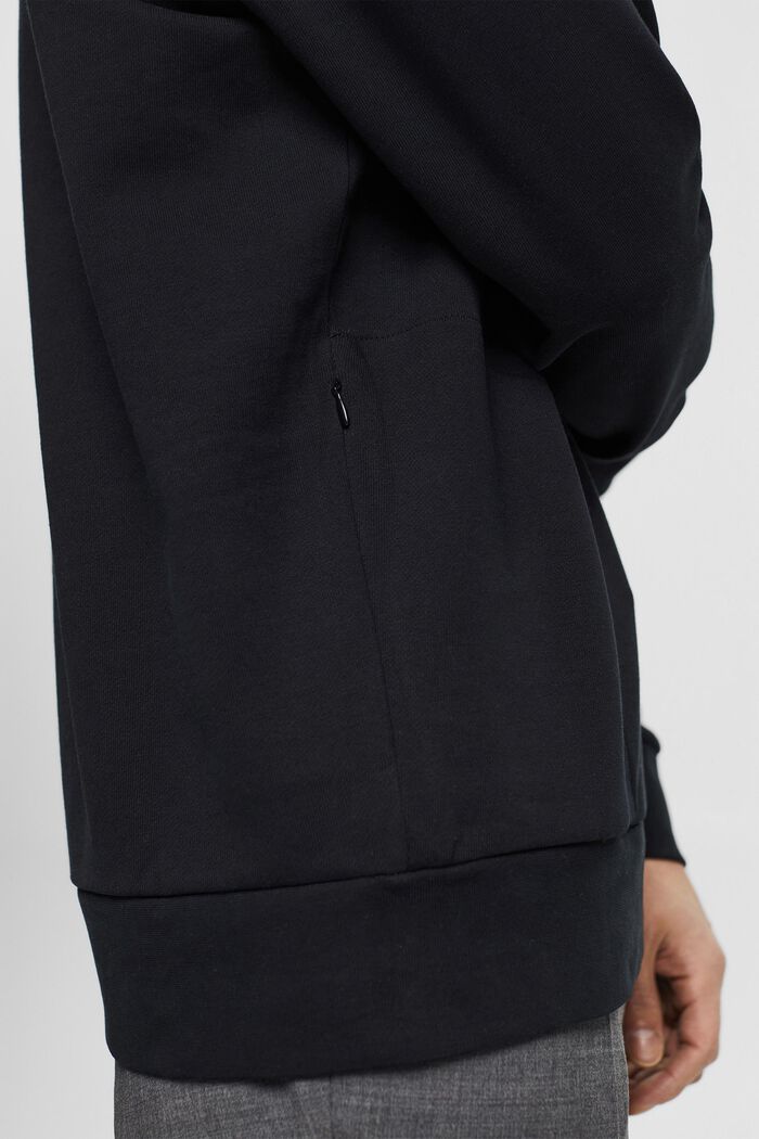 Sweatshirt mit Zippertasche, BLACK, detail image number 2