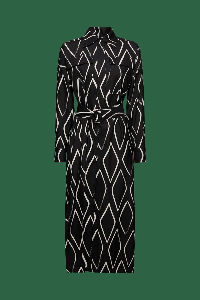 Hemdblusenkleid mit Print, BLACK, detail image number 6