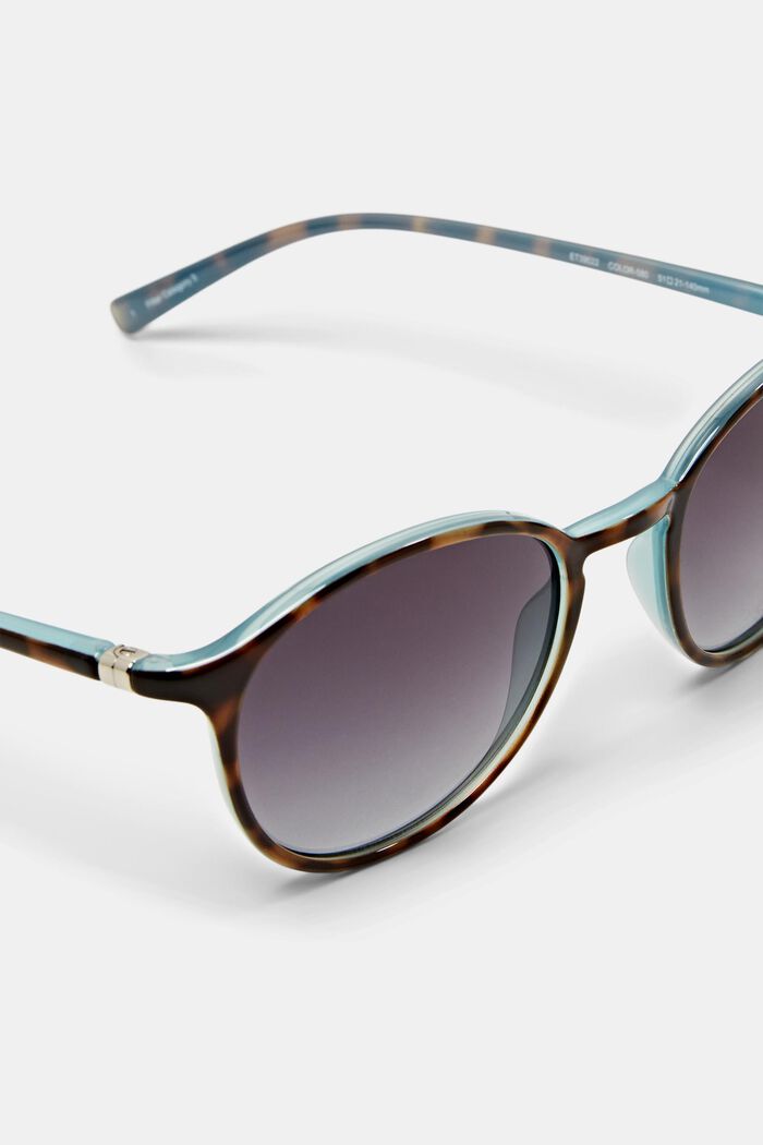 Runde Sonnenbrille mit Kunststoffrahmen, DEMI BLUE, detail image number 1
