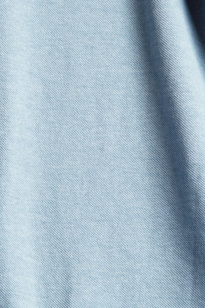 Polo-Shirt aus Bio-Baumwoll-Mix, BLUE, detail image number 4