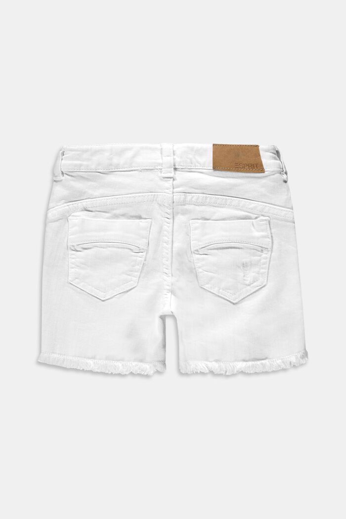 Recycelt: Shorts mit verstellbarem Bund, WHITE, detail image number 1
