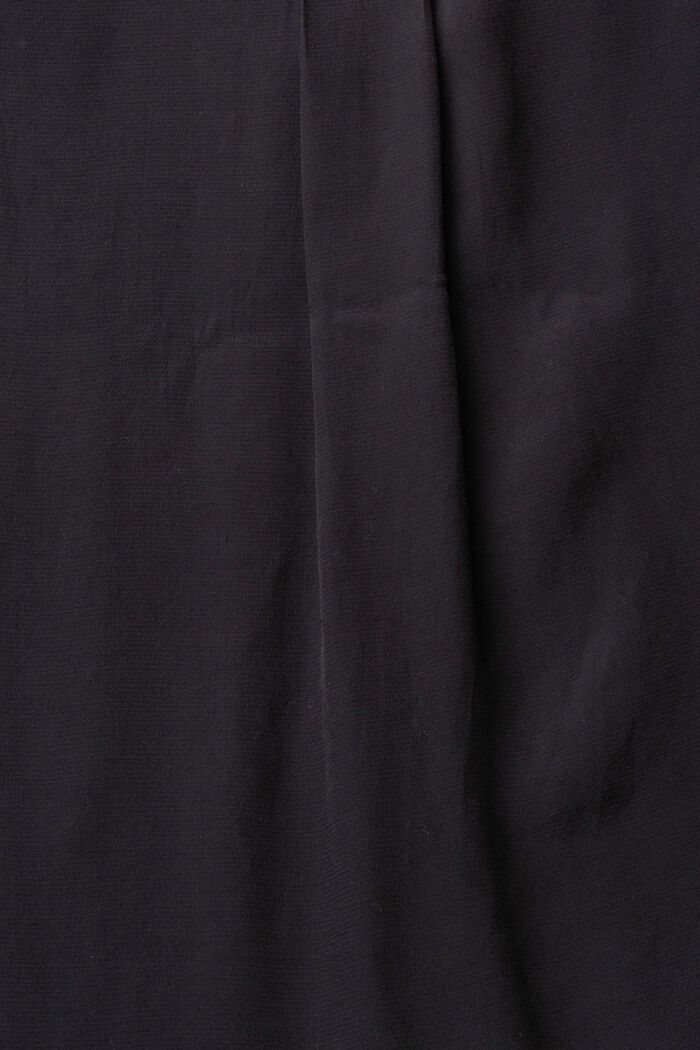 Bluse mit V-Neck, LENZING™ ECOVERO™, BLACK, detail image number 4