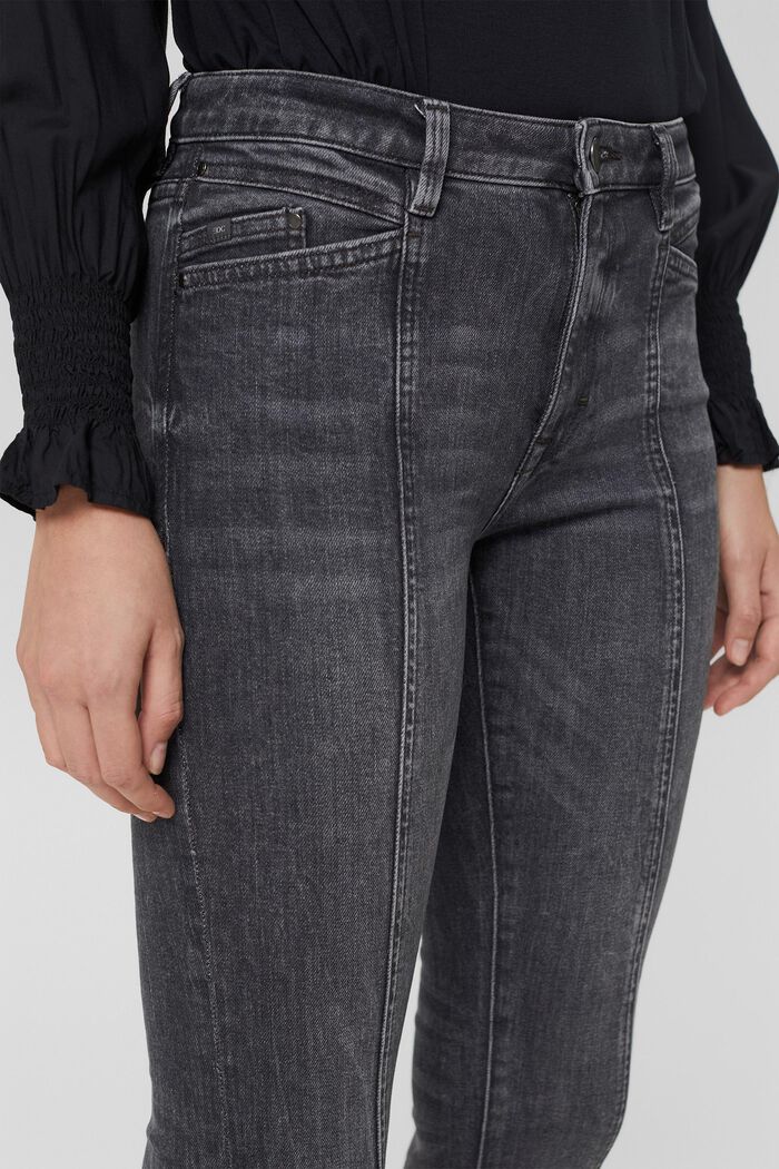 Jeans mit Ziernähten, Organic Cotton, BLACK DARK WASHED, detail image number 2