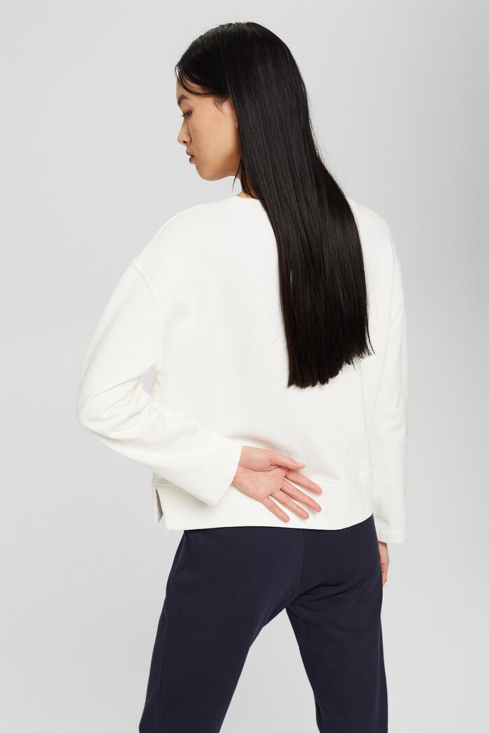 Sweatshirt aus 100% Baumwolle, OFF WHITE, detail image number 3