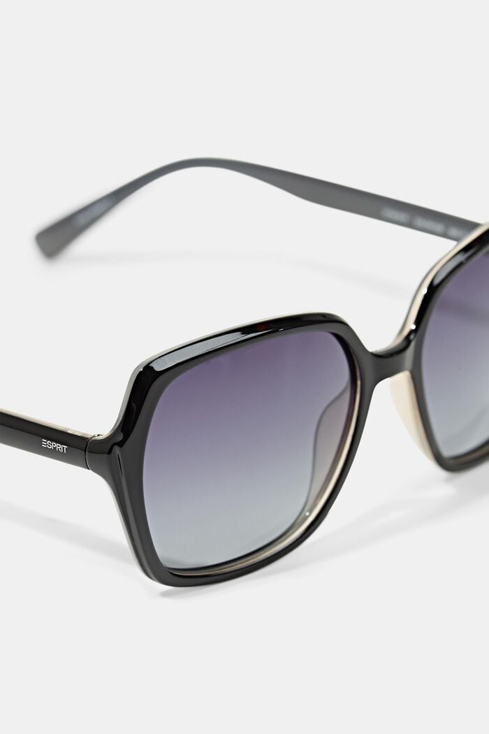 Statement-Sonnenbrille mit großen Gläsern, BLACK, detail image number 1