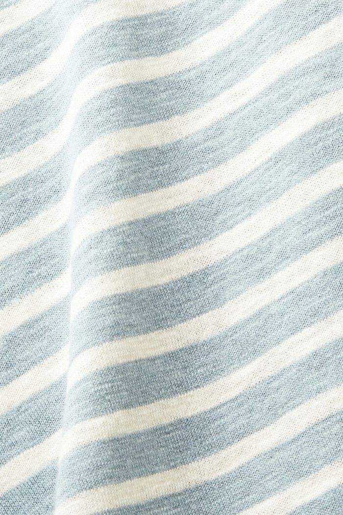 Gestreifter Pullover aus Baumwolle-Leinen-Mix, LIGHT BLUE, detail image number 4