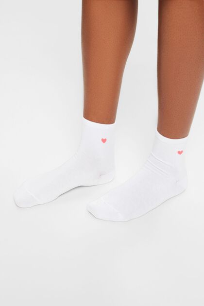 2er-Pack Socken mit Herzprint