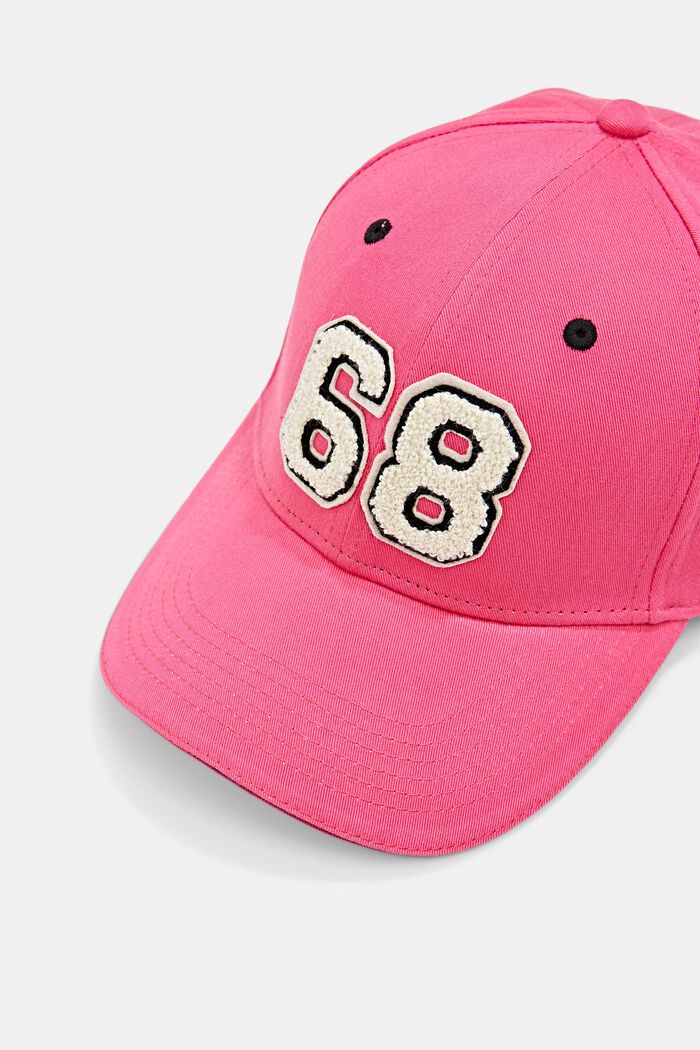 Baseball Cap mit Frottee Patch, PINK FUCHSIA, detail image number 1