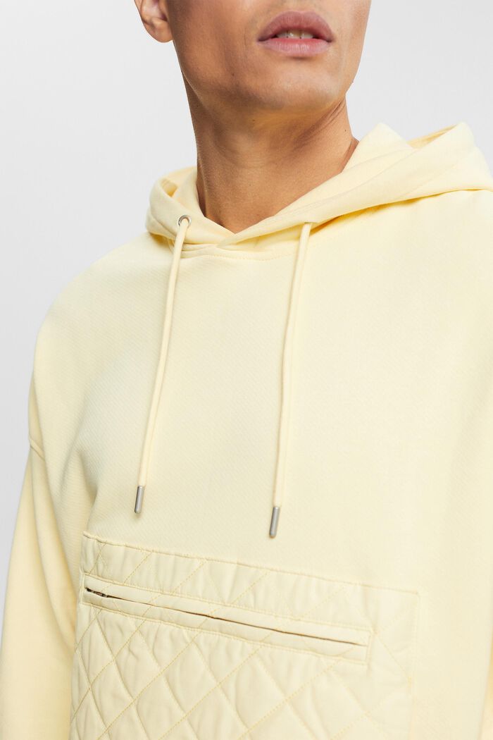 Oversize-Sweatshirt mit Zippertasche, PASTEL YELLOW, detail image number 2