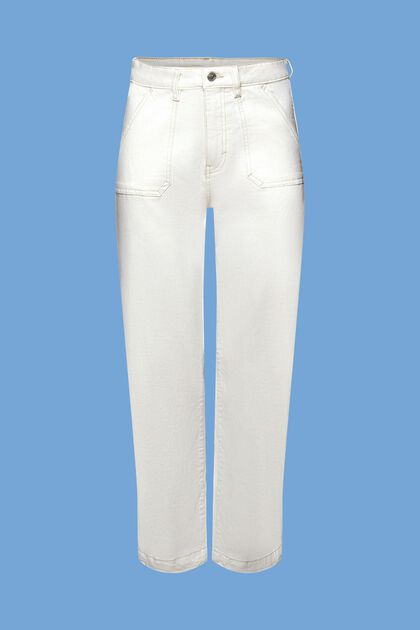 High-Rise-Jeans im Dad Fit, OFF WHITE, overview