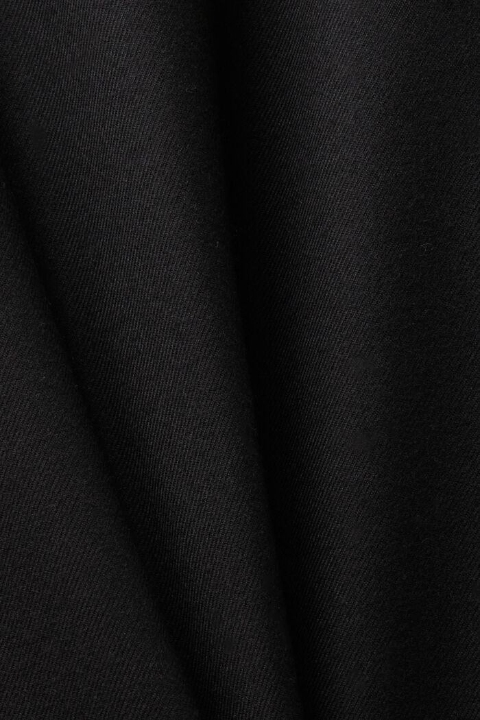 Flanellhose mit geschlitztem Beinsaum, BLACK, detail image number 6