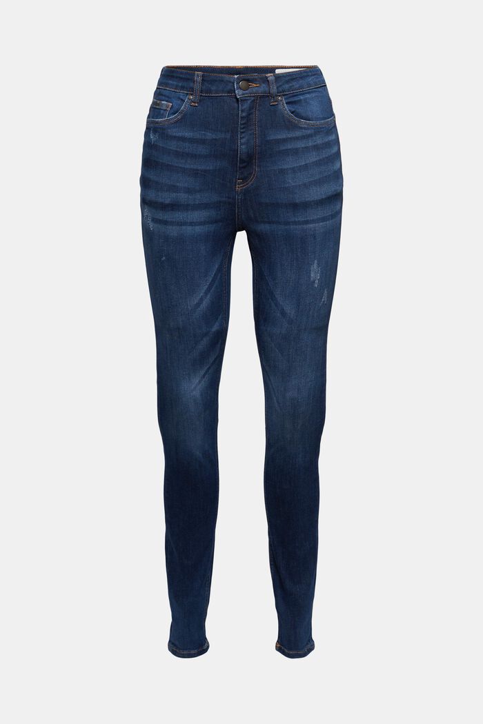 Superstretch-Jeans, Organic Cotton, BLUE DARK WASHED, overview