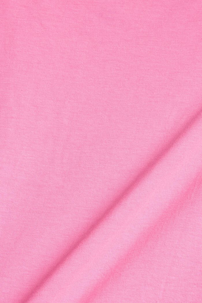T-Shirt mit Print, Bio-Baumwolle, PINK, detail image number 4