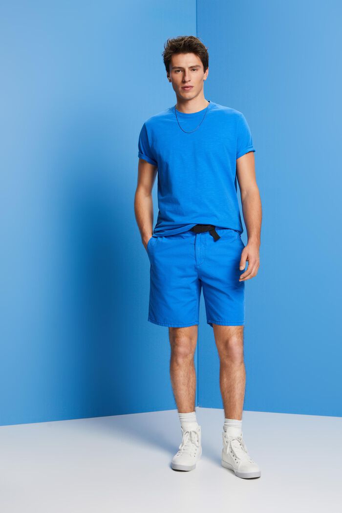 T-Shirt aus Baumwolljersey, BRIGHT BLUE, detail image number 4
