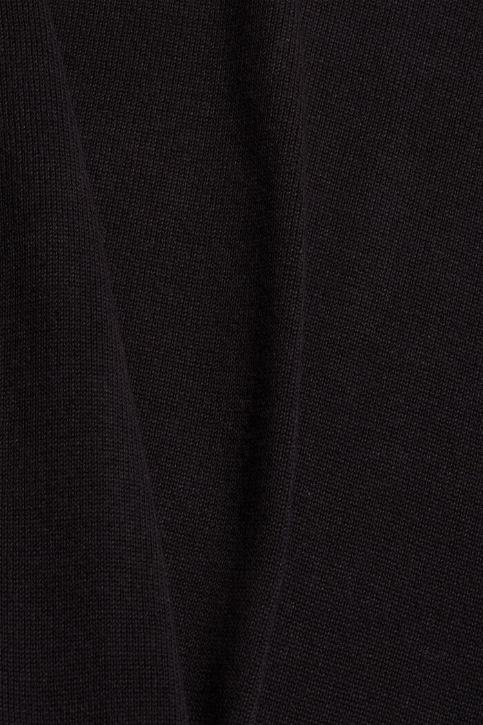 Basic Pullover aus 100% Pima Baumwolle, BLACK, detail image number 4