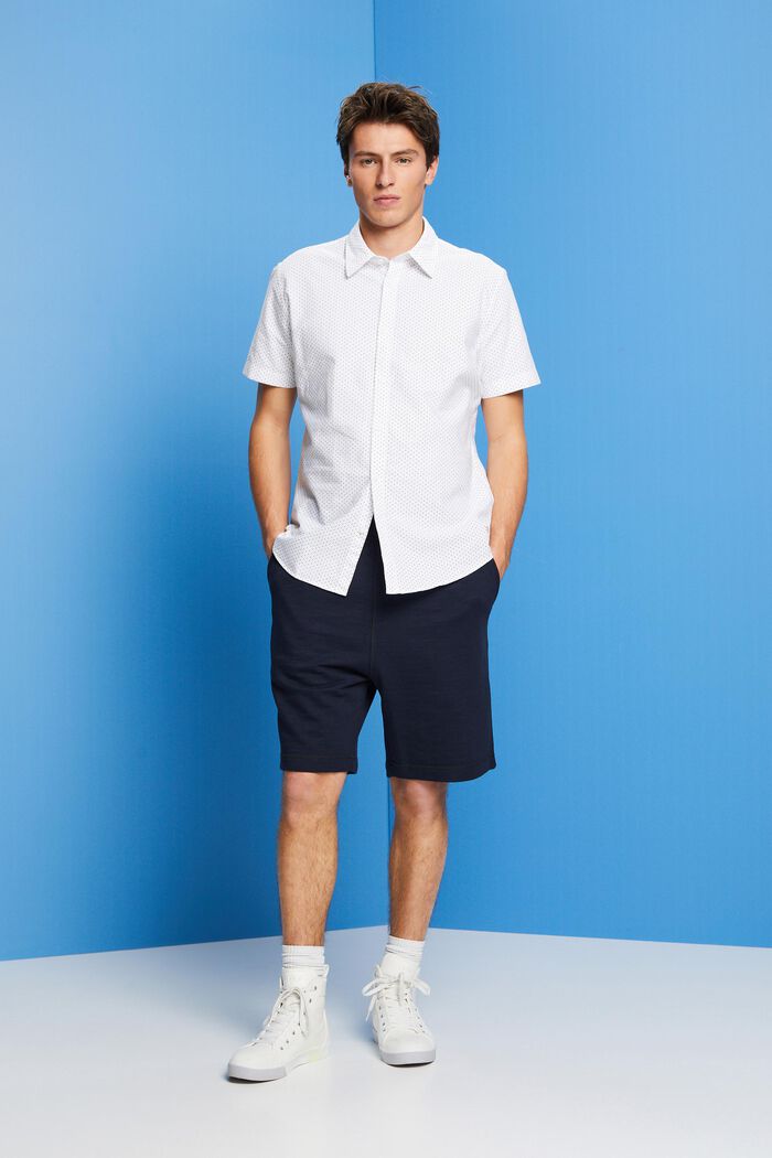 Button-Down-Hemd mit Print, WHITE, detail image number 5