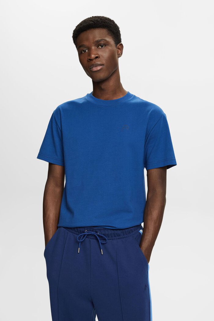 Baumwoll-T-Shirt mit Delfinprint, BRIGHT BLUE, detail image number 0