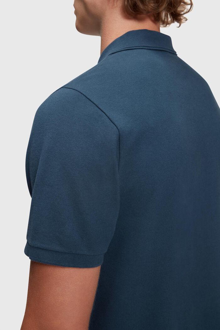 Klassisches Tennis-Poloshirt mit Dolphin-Batch, DARK BLUE, detail image number 3