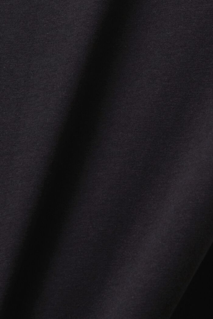 T-Shirt mit Häkeldetails, BLACK, detail image number 5