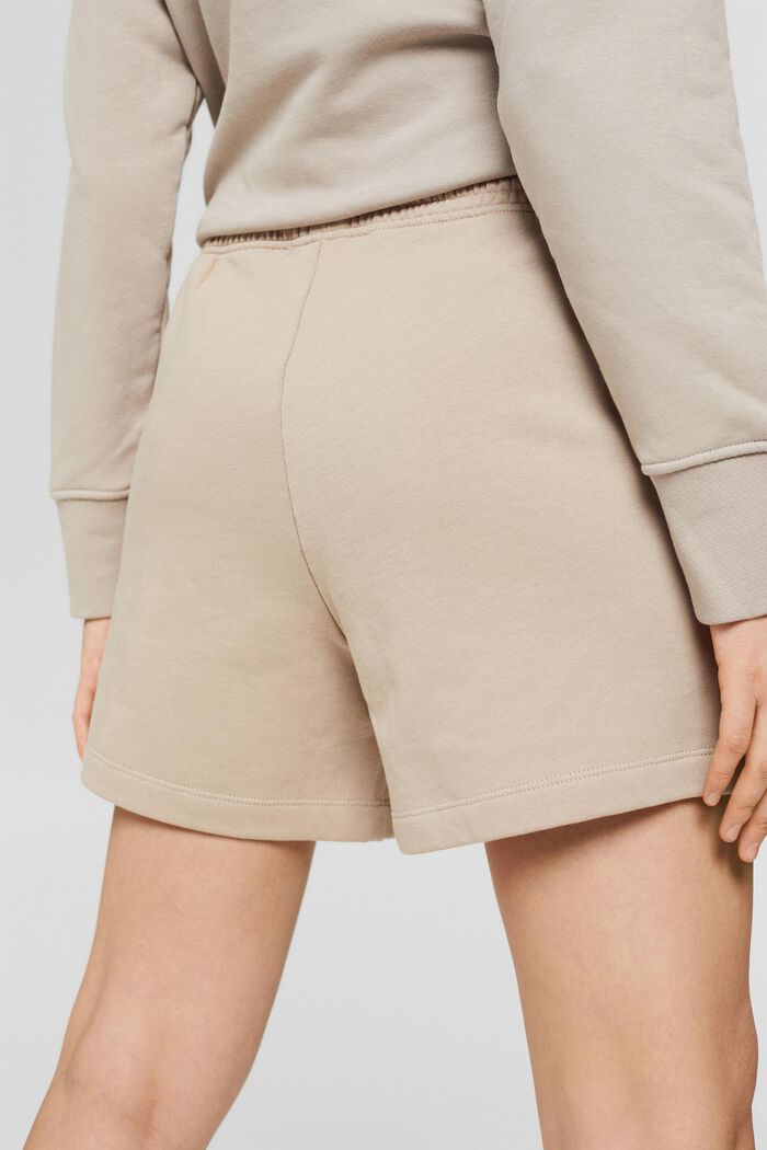Sweat-Shorts aus Baumwolle, LIGHT TAUPE, detail image number 5