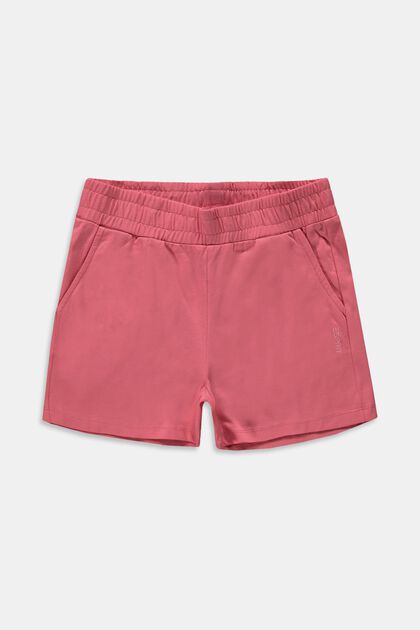 Shorts aus Jersey, ORANGE RED, overview