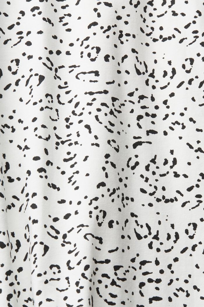 CURVY T-Shirt mit Musterprint, Bio-Baumwolle, OFF WHITE, detail image number 1