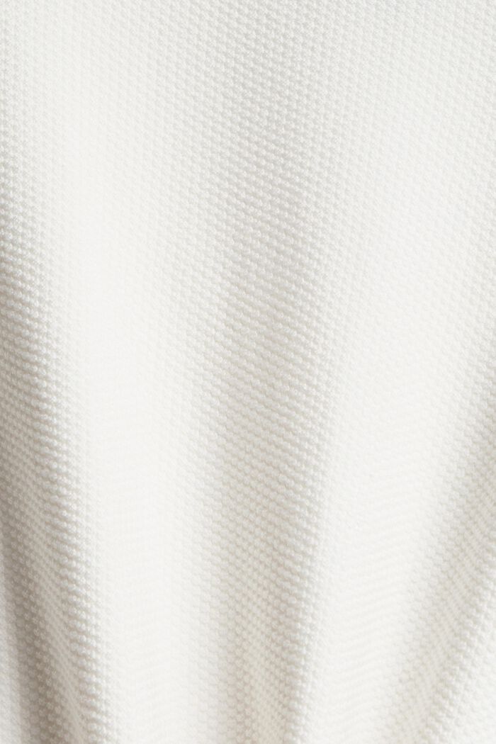 T-Shirt aus Strukturstrick, OFF WHITE, detail image number 4