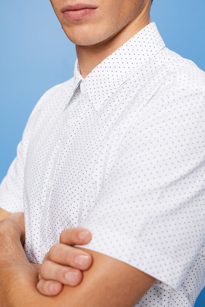 Button-Down-Hemd mit Print, WHITE, detail image number 2