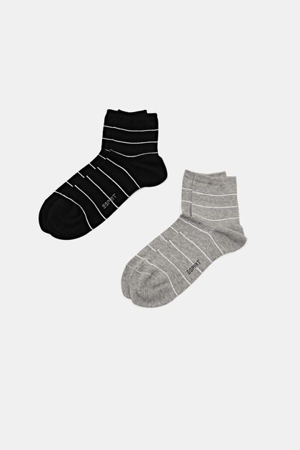 2er-Set Socken mit Streifenmuster