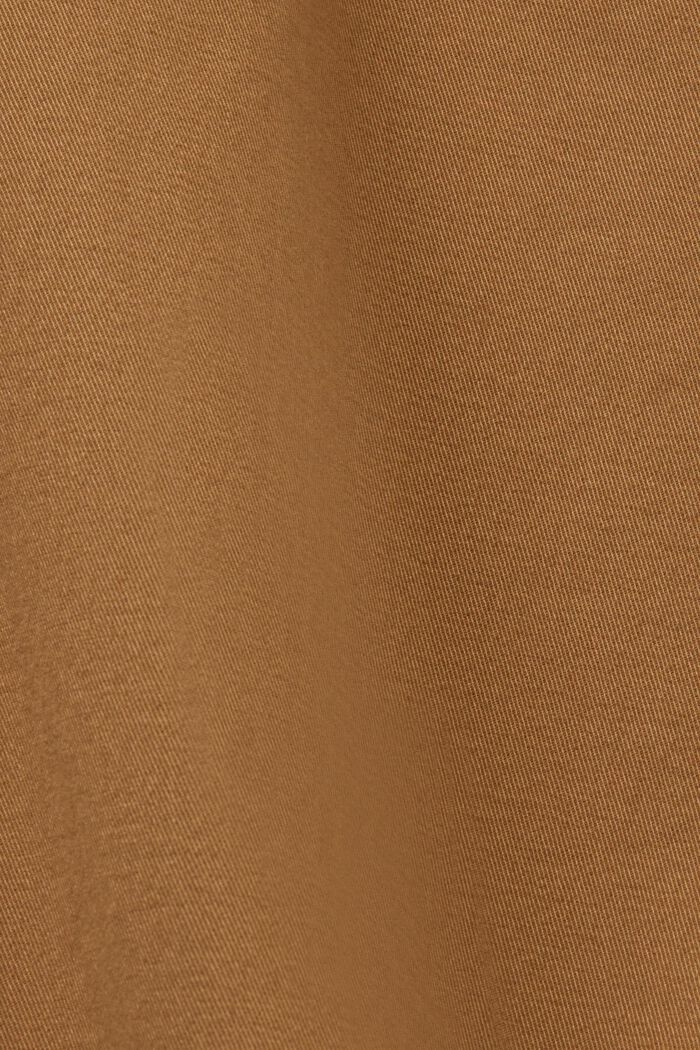 Gerade geschnittene Chino aus Baumwolltwill, CAMEL, detail image number 6
