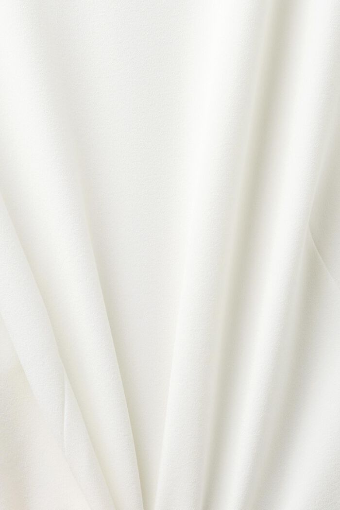 Ärmellose Bluse in verkürzter Passform, OFF WHITE, detail image number 5