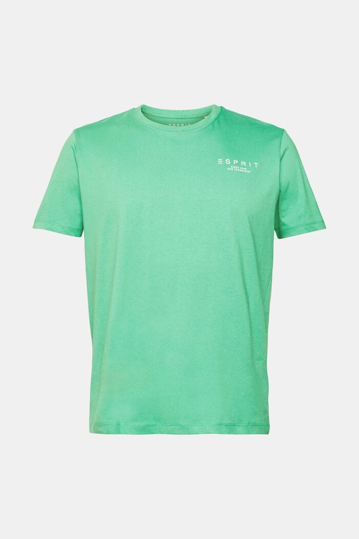 Jersey-T-Shirt mit Logo-Print, GREEN, detail image number 6