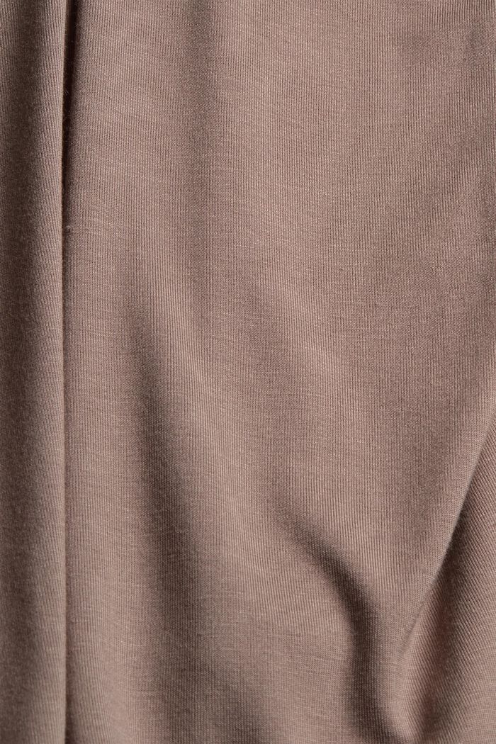 Kurzer Jersey-Pyjama aus LENZING™ ECOVERO™, TAUPE, detail image number 4