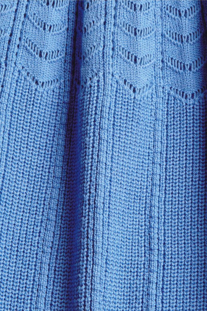 Kurzarm-Pullover aus 100% Baumwolle, LIGHT BLUE LAVENDER, detail image number 4