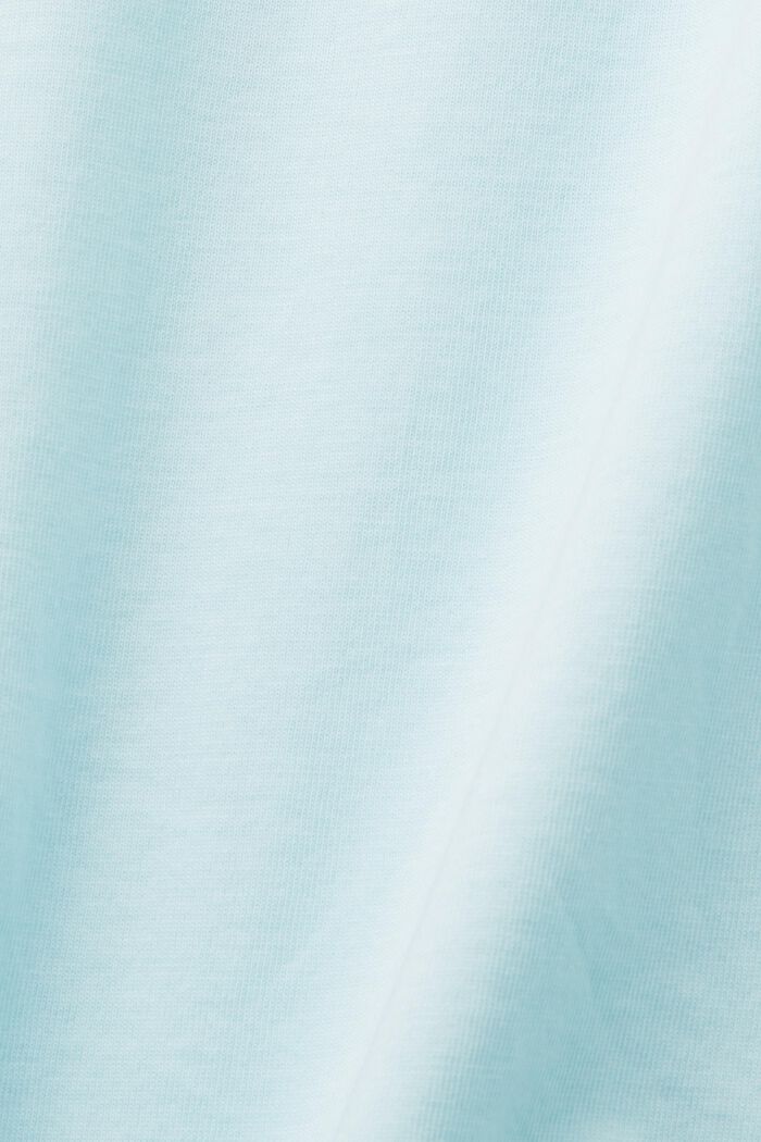 Besticktes Shirt, 100% Baumwolle, LIGHT TURQUOISE, detail image number 6