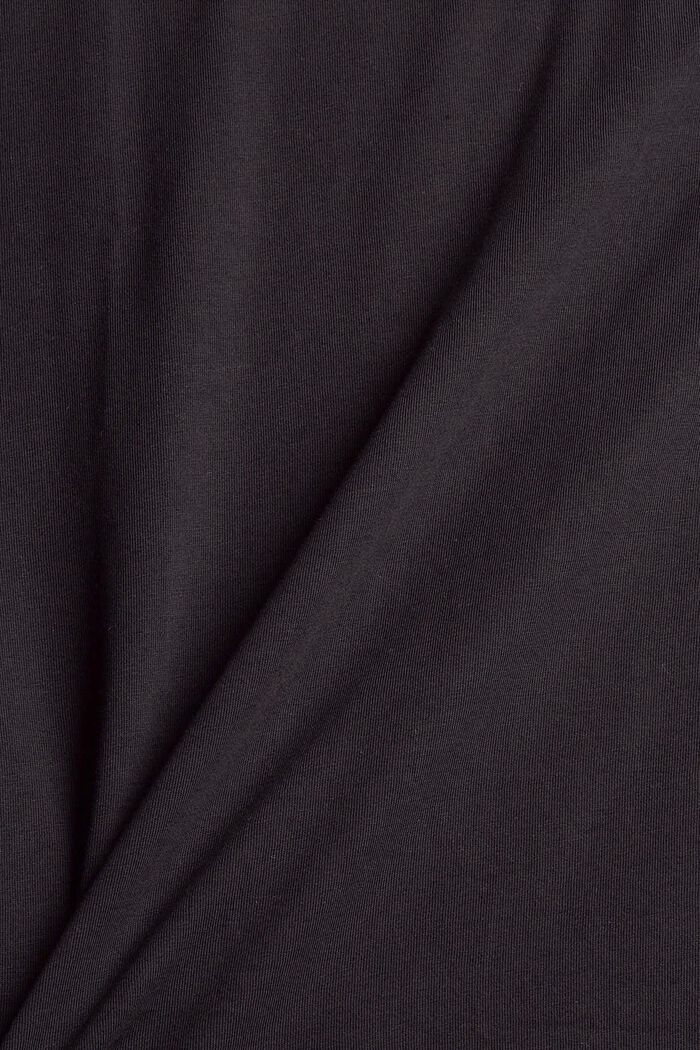 Basic T-Shirt aus Bio-Baumwolle, BLACK, detail image number 4
