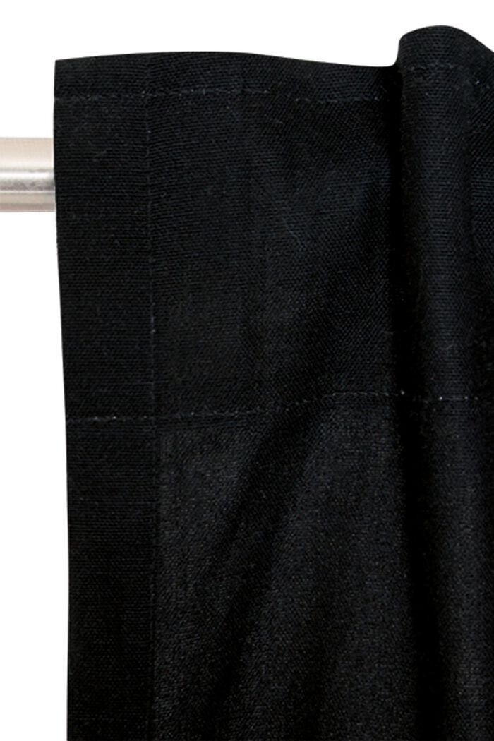 Vorhangschal mit verdeckten Schlaufen, BLACK, detail image number 1
