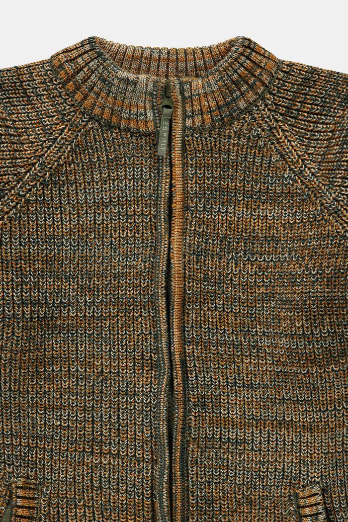 Strick-Cardigan mit Reißverschluss, FOREST, detail image number 2