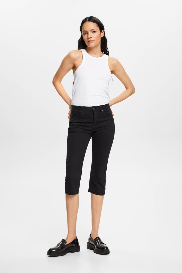Capri-Jeans, Mid-Rise, BLACK, detail image number 5