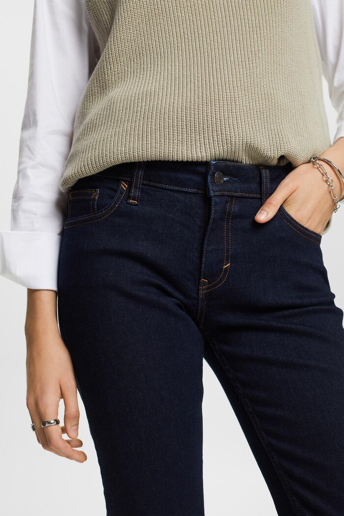 ESPRIT - Stretchjeans mit geradem Bein, Baumwollmix in unserem Online Shop | Straight-Fit Jeans
